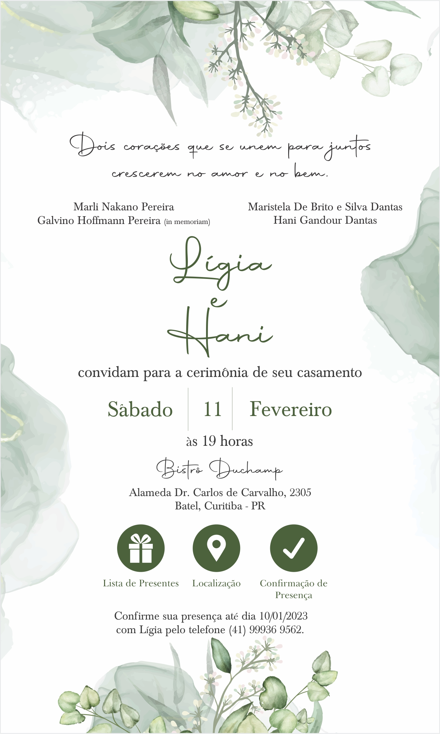 Convite Digital em 2023  Convite casamento online, Convites de